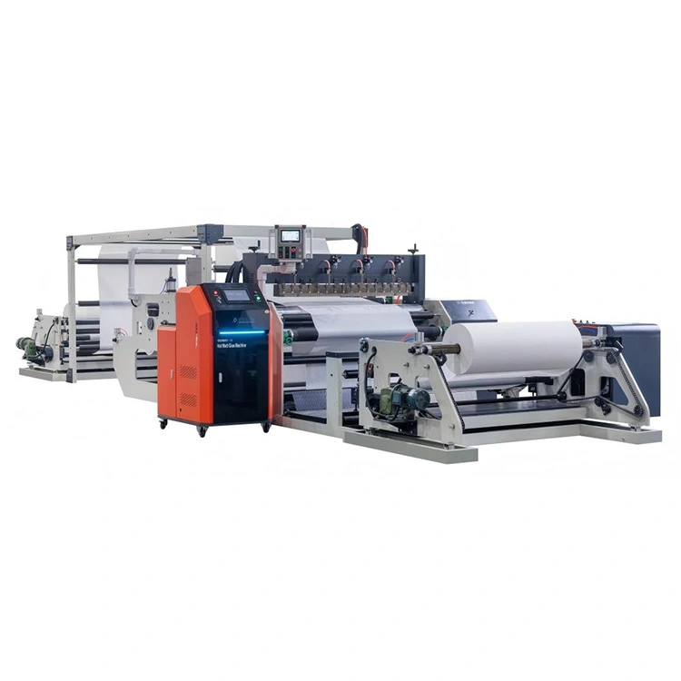 Máquina laminadora por pulverización de pegamento termofusible