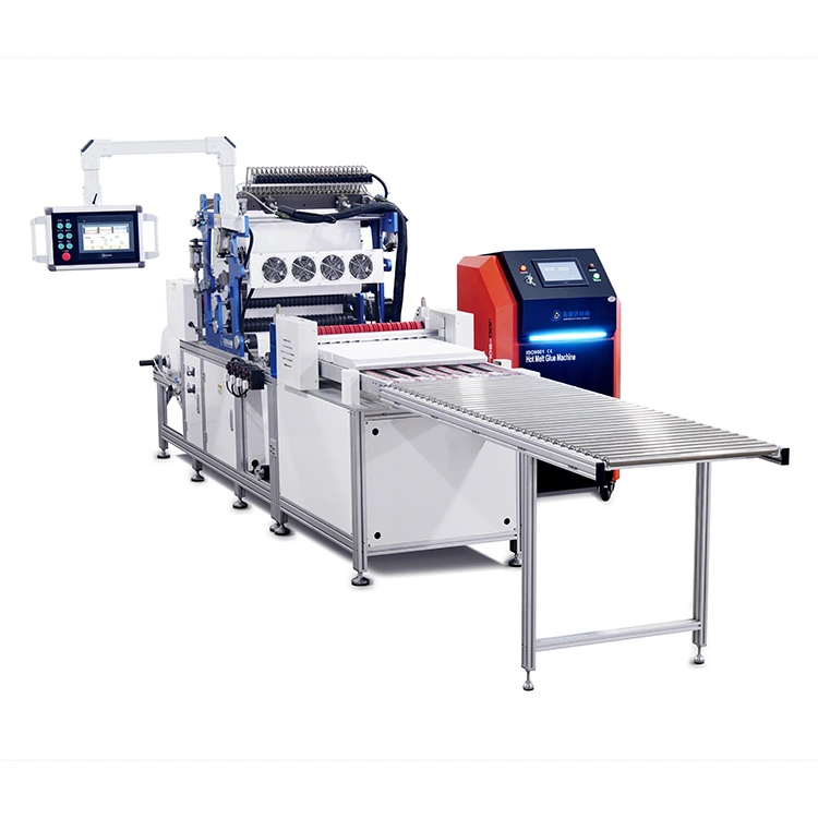 Máquina plegable de papel sin partición
